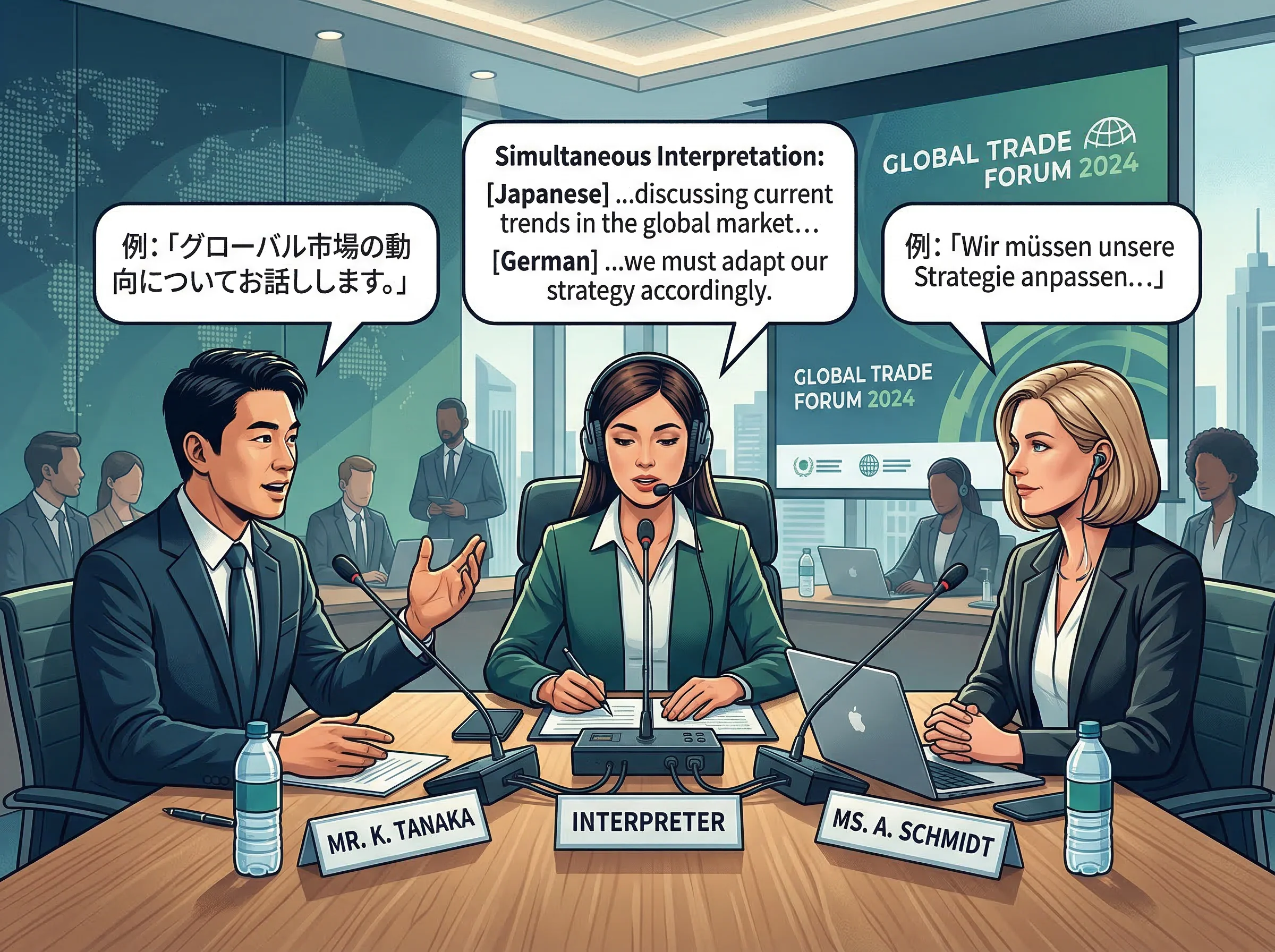 Professional simultaneous and consecutive interpretation for conferences and meetings