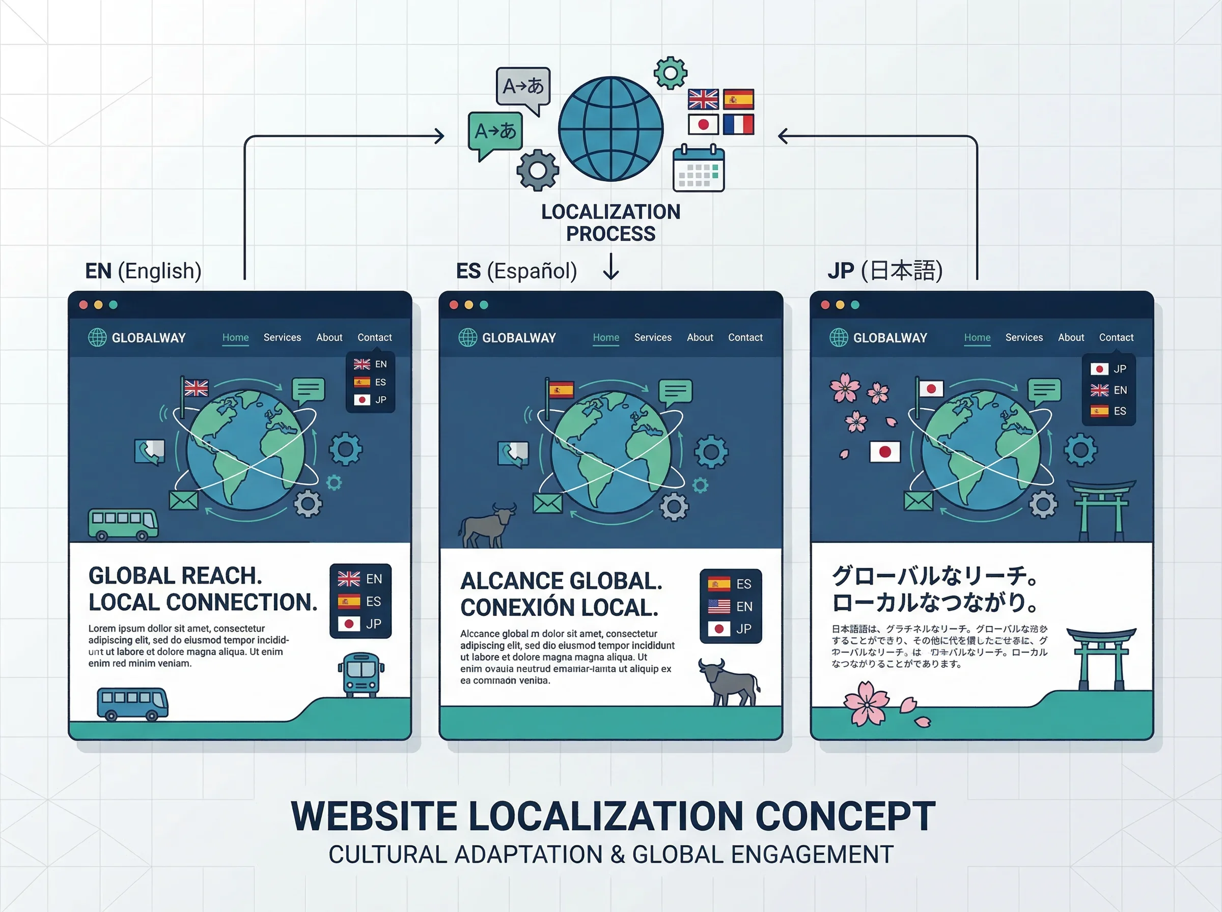Website and software localization for global market expansion
